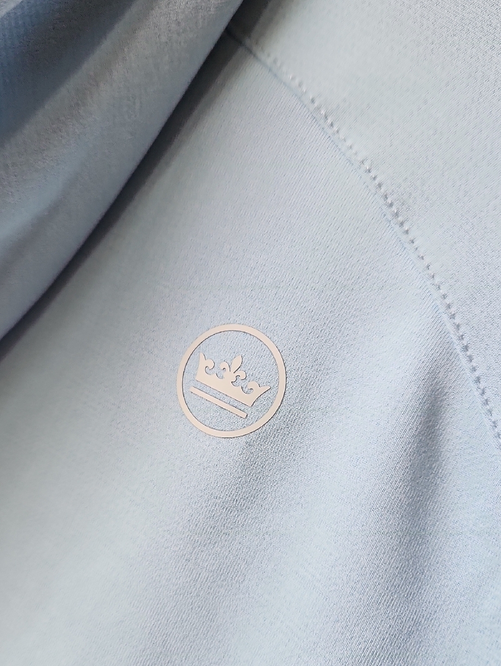 Peter Millar Performance Hoodie Men's sz L Sky Blue Golf Outdoors - Picture 8 of 11